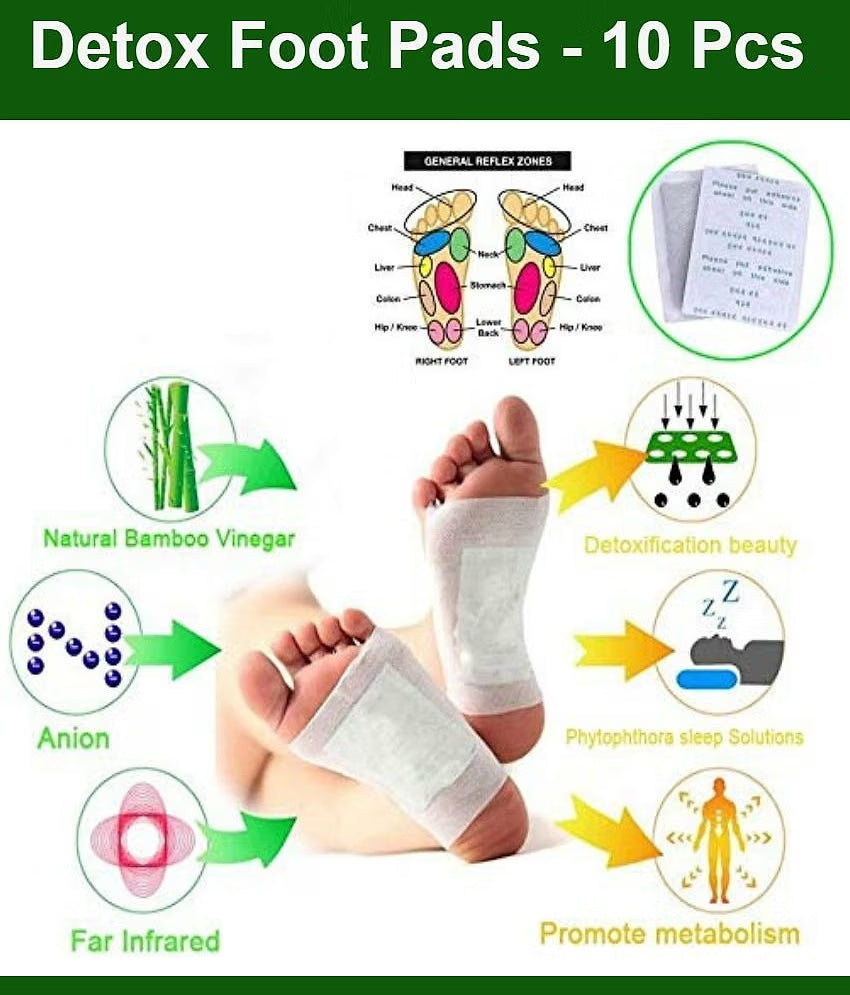 Kinoki Foot Care Pads – Natural Herbal Sleep-Time Patches Pack of 10